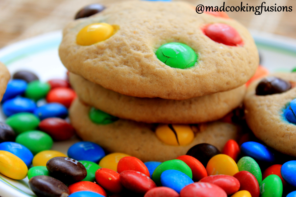 M&M cookies 1recipe