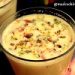 Badam Pista Milk Shake (Almond Pistachios Shake) - Holi Celebrations!