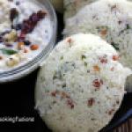 Rawa Idli (Savoury Semolina cakes)