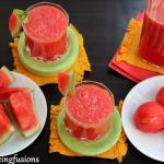 Watermelon Summer Cooler with Watermelon Snow Balls | Easy Summer Drinks