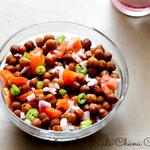 Kala Chana Chaat | Black Chickpeas salad ~ Easy & Healthy Vegetarian Salad Recipe