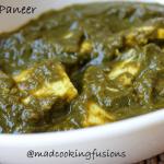 Palak Paneer (Spinach & Indian Cheese mix)