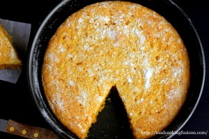 Eggless Mango Cake  - Vegan Recipe