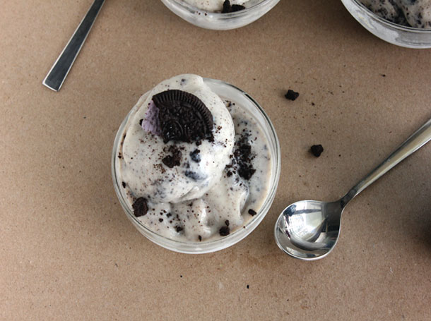 homemade oreo icecream