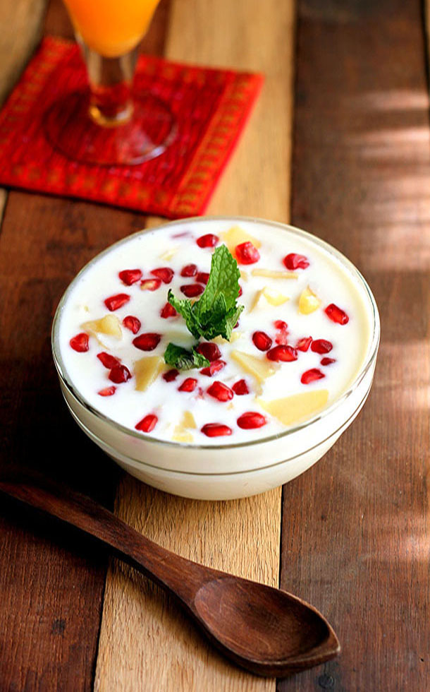 Pomegranate Potatoes in Yogurt | Anardana Aloo ka raita